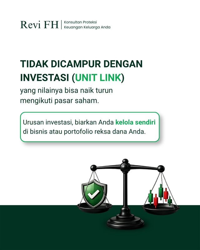 Carousel edukasi: Tidak dicampur dengan investasi unit link