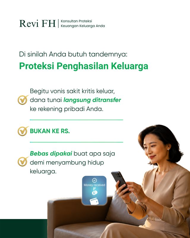 Carousel edukasi: Proteksi Penghasilan Keluarga cair langsung ke rekening pribadi